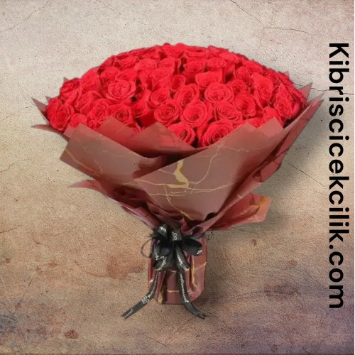 101 Kırmızı Gül Buketi