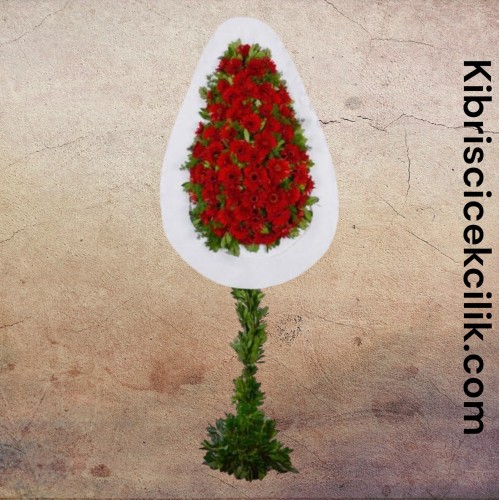 Ayaklı Kırmızı Açılış Düğün Çelenk