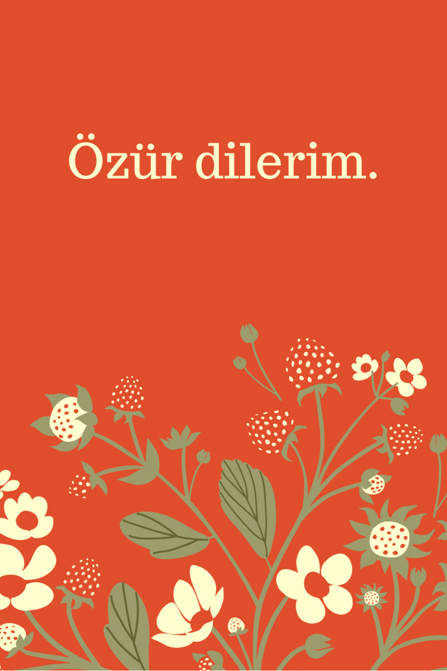 Özür Dilerim İçin Kart Notları