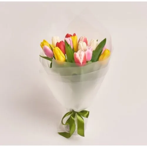 15 Karışık Lale Buketi