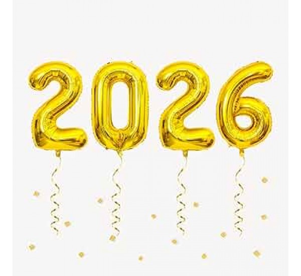 2026 Yazılı 1 Metre Folyo Helyum Balon